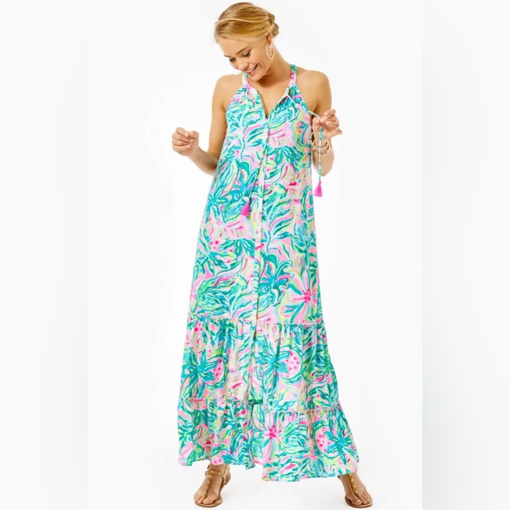 Lilly Pulitzer EUC  Luliana Maxi dress size XL